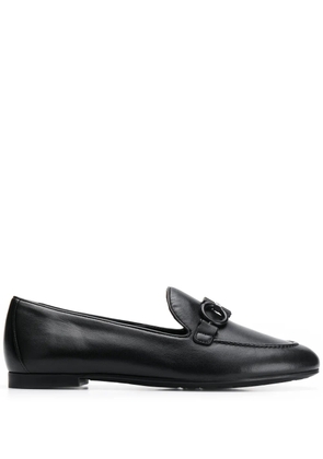 Ferragamo loafers with buckle detail - Black
