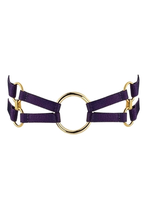 Bordelle Nara circular-gold-ring collar - Purple