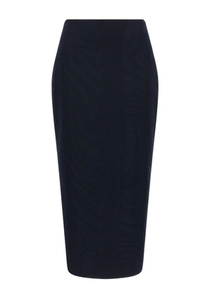 Blazé Milano Sharewood Sussex jacquard high-waist midi skirt - Blue