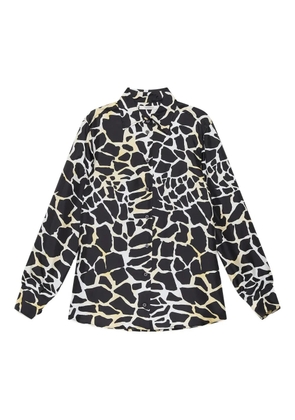 MALIPARMI giraffe-print button-down shirt - Black
