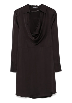 Karl Lagerfeld logo-chain detailed mini dress - Black