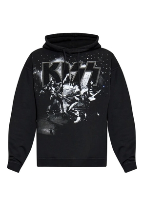 DSQUARED2 x Kiss embellished graphic hoodie - Black