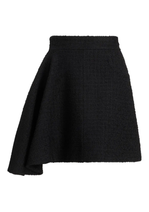 Patou asymmetric tweed skirt - Black