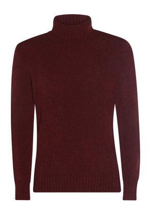 Piacenza Cashmere turtleneck ribbed-cuffs sweater - Red