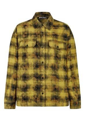 Palm Angels checked shirt - Yellow
