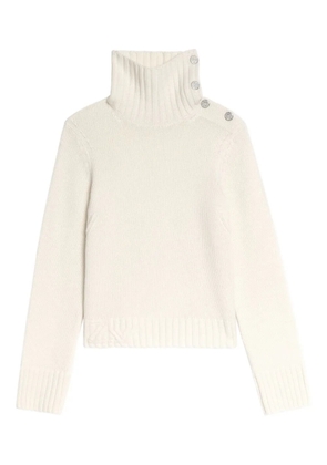 Zadig&Voltaire roll-neck embellished sweater - White
