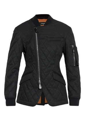 DSQUARED2 quilted asymmetric-zip jacket - Black