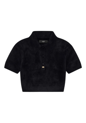 AMIRI short-sleeved polo top - Black