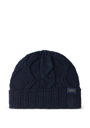 Paul & Shark merino wool beanie - Blue