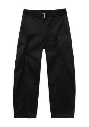 sacai cargo pocket trousers - Black