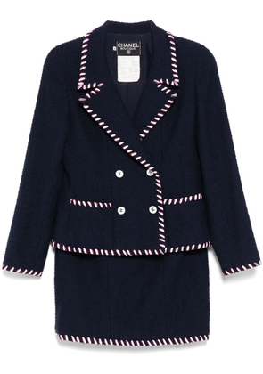 CHANEL Pre-Owned 1994 setup suit jacket skirt - Blue