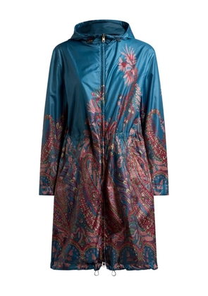 ETRO paisley-print raincoat - Blue