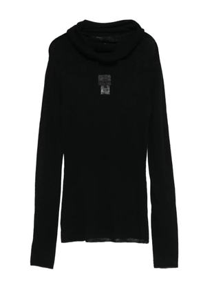 Alysi cowl-neck sweater - Black