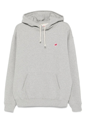 New Balance logo-embroidered hoodie - Grey