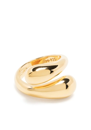 Missoma Savi crossover band ring - Gold