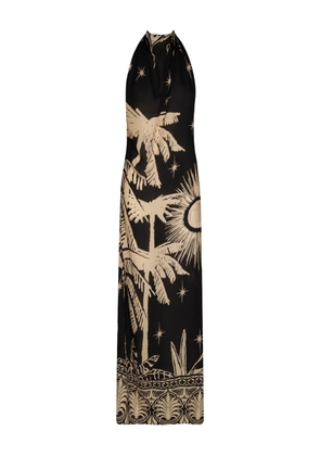 Johanna Ortiz Musical Flower printed maxi dress - Black