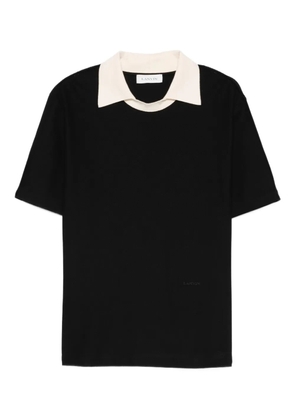 Lanvin roun-neck collared T-shirt - Black