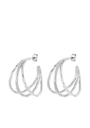 DOWER AND HALL Waterfall hoops - Silver