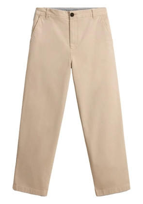 Woolrich twill straight-leg trousers - Neutrals