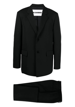 Jil Sander single-breasted straight-leg suit - Black