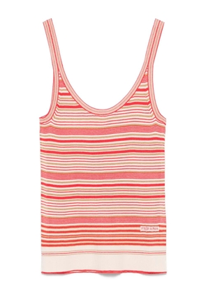 FENDI striped tank top - Red