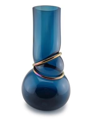 Vanessa Mitrani Double Ring glass vase - Blue