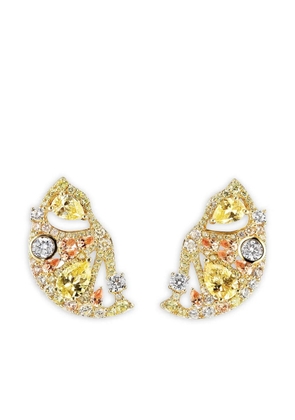 Anabela Chan 14K yellow gold and 18K gold vermeil Lemon Slice multi-stone earrings