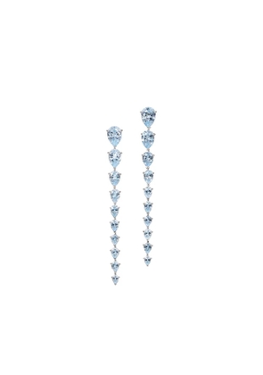 Anabela Chan 18K white gold Nova aquamarine earrings - Blue
