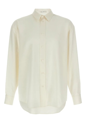 The Row Granada buttoned silk shirt - White
