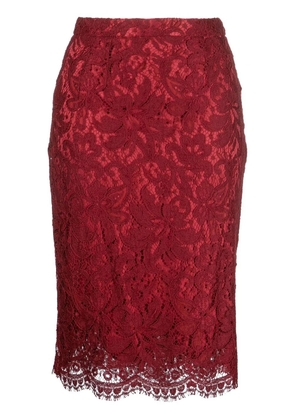 Dolce & Gabbana Pre-Owned 2000s lace pencil skirt - Red