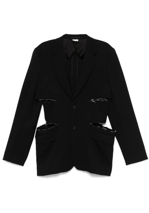 Comme des Garçons Homme Plus cut out-detailed blazer - Black