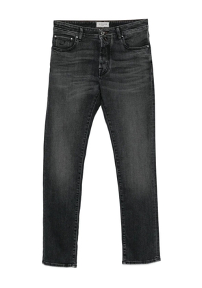 Jacob Cohën logo-patch jeans - Black