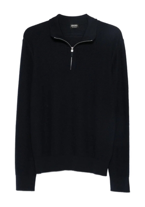 Zegna half-zip sweater - Black