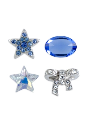 Swarovski Vintage crystal-embellished set - Silver