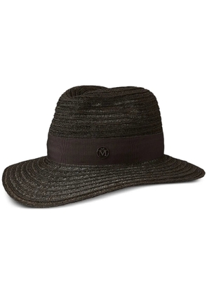 Maison Michel Henrietta straw Fedora hat - Brown