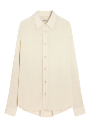 LEMAIRE pleat-detail shirt - Neutrals