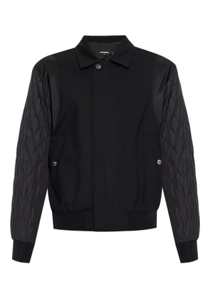 DSQUARED2 quilted-sleeve bomber jacket - Black