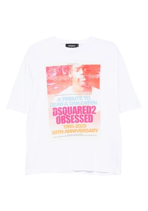 DSQUARED2 print T-shirt - White