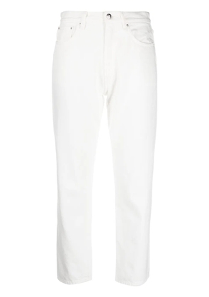 TOTEME cropped straight-leg jeans - White