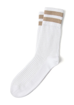 Brunello Cucinelli open-knit socks - White