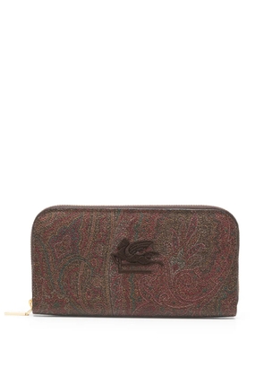 ETRO paisley-print wallet - Brown