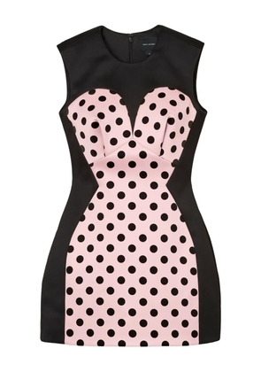 Marc Jacobs polka-dot seamed dress - Black