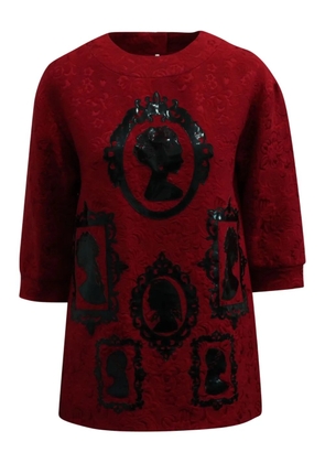 Dolce & Gabbana Pre-Owned cotton face-silhouette shirt - Red