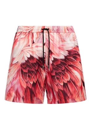 Roberto Cavalli Plumange print swim trunks - Red