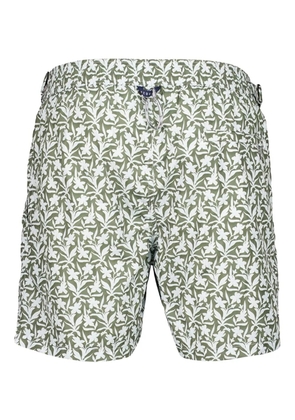 Fedeli Daniel floral-print swim shorts - Green