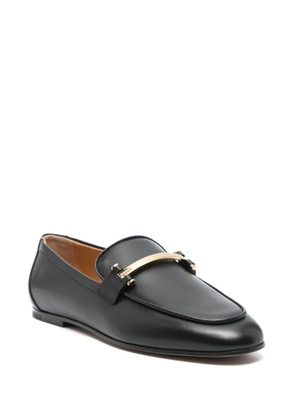 Tod's metal-bar leather loafers - Black