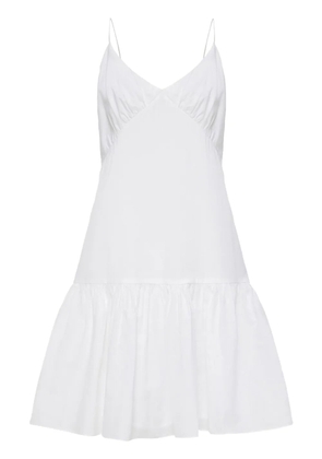 12 STOREEZ open-back organic-cotton minidress - White