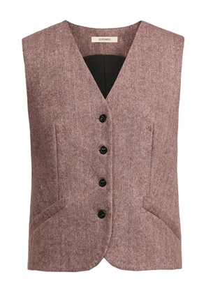 12 STOREEZ V-neck waistcoat - Red