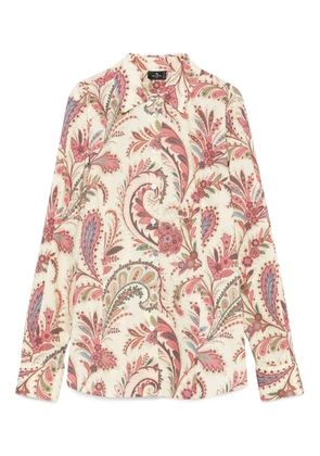 ETRO paisley-print poplin shirt - Neutrals