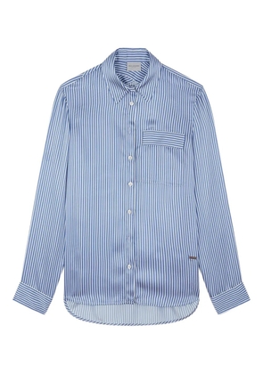 Paul & Shark silk-blend striped shirt - Blue